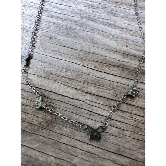 Kendra Scott Silver Butterfly Chain Necklace Delicate Womens Jewelry - Picture 3 of 5